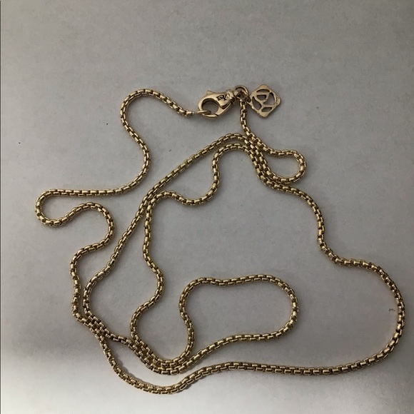 David Yurman 7mm 18k Gold Box Chain 